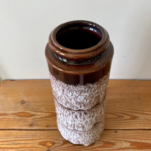 Vintage Mid Century Modern Scheurich 206 26 Lava West German Pottery Vase - Picture 2 of 3